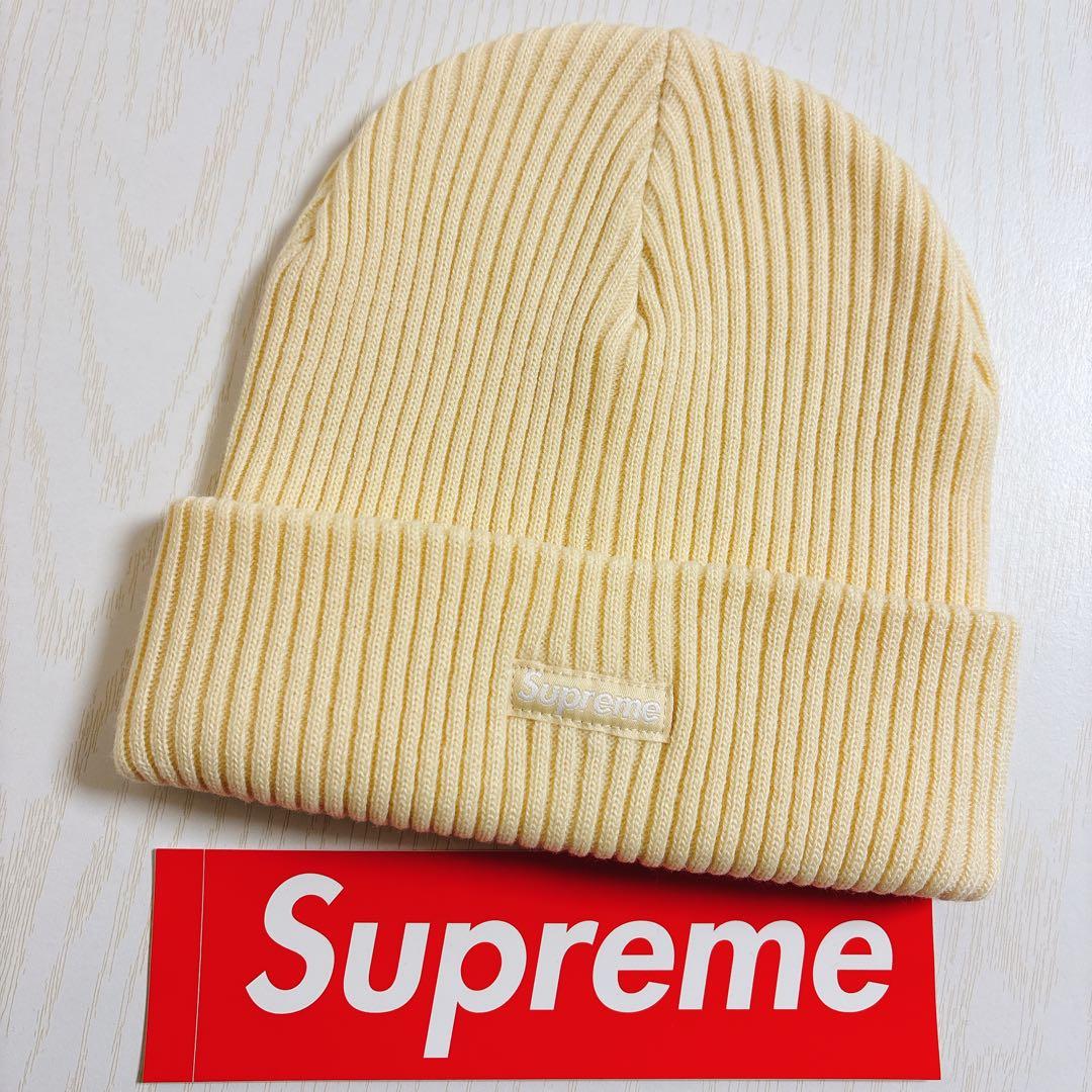 Supreme ニット帽　ビーニー　シュプリーム　アイボリー　クリーム　ホワイト