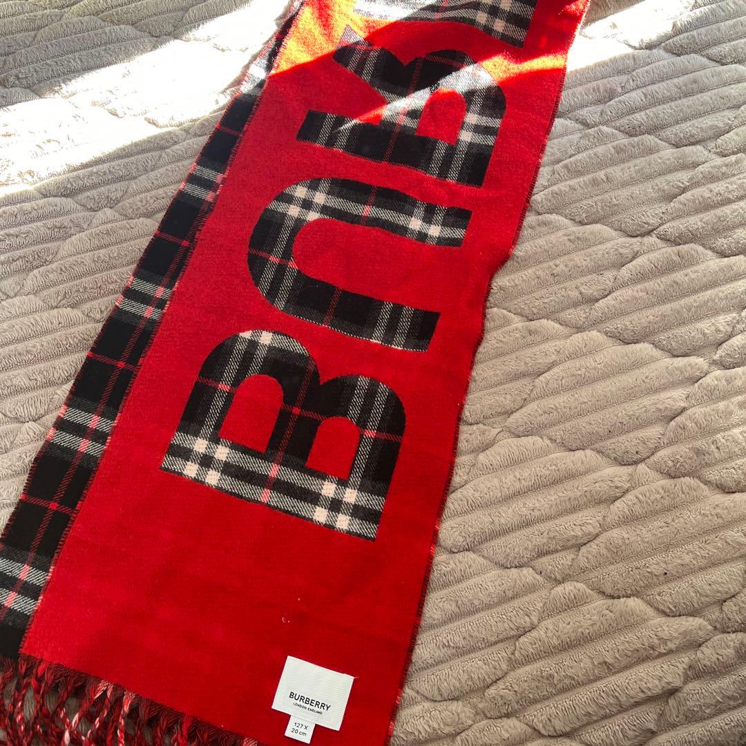 BURBERRY チェック柄マフラー 127 x 20 cm