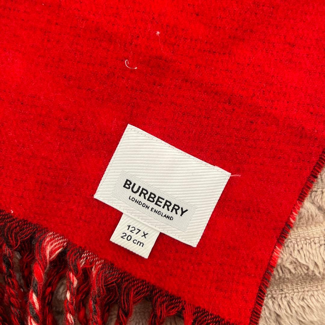 BURBERRY チェック柄マフラー 127 x 20 cm