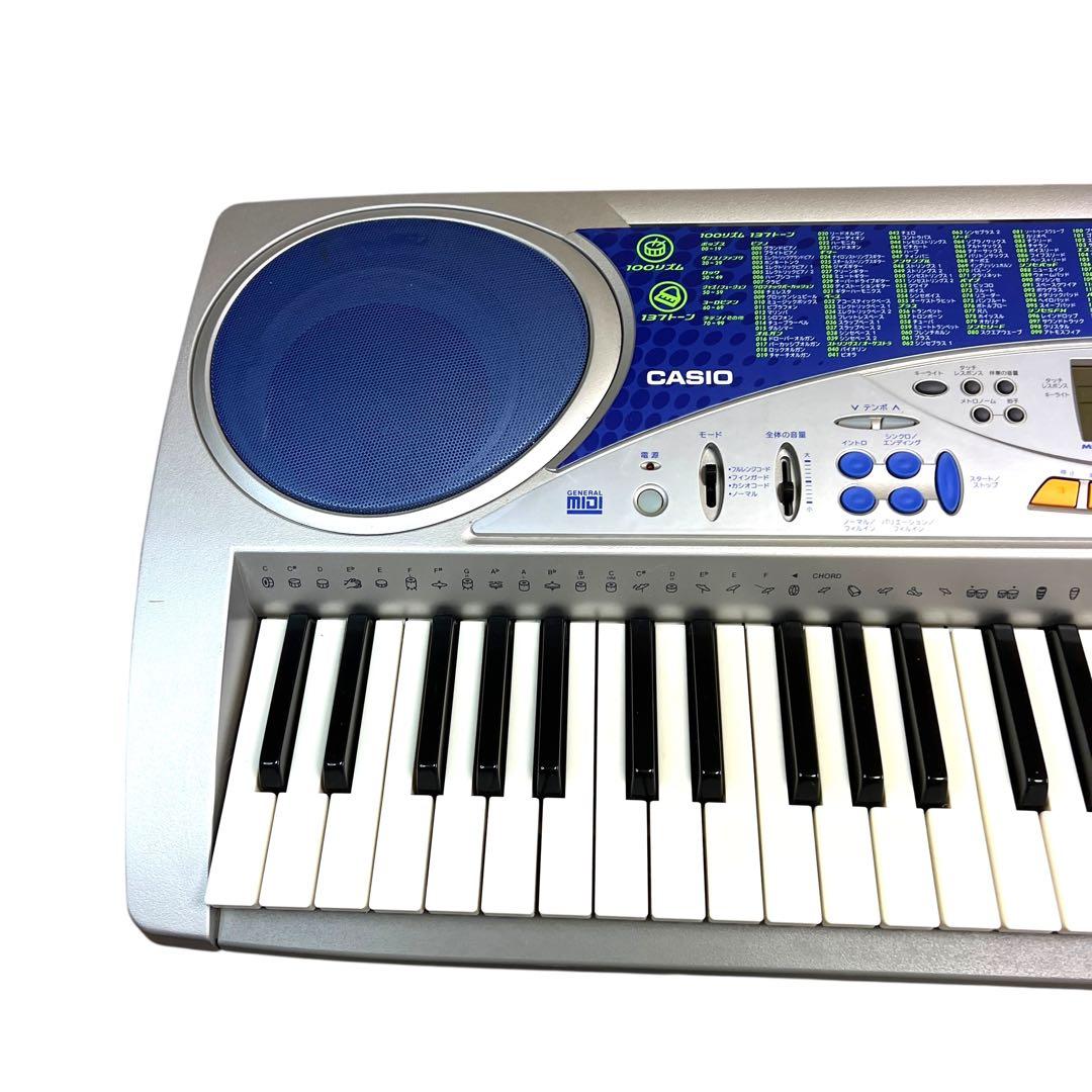 【美品・スタンド付】CASIO カシオ　電子ピアノ　LK-57　光ナビゲーション