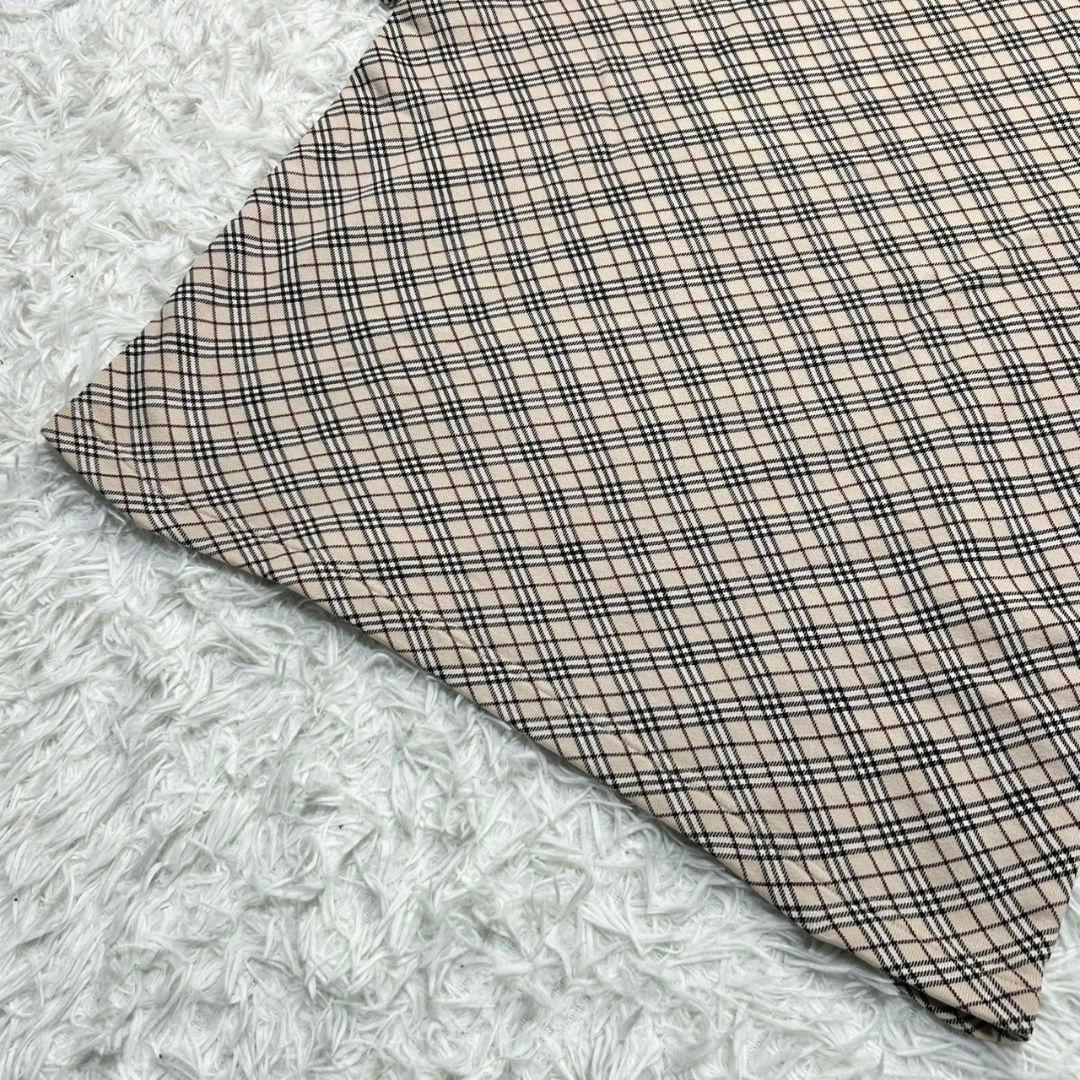 【美品】バーバリーブルーレーベル 半袖 カットソー ノバチェック ベージュ M