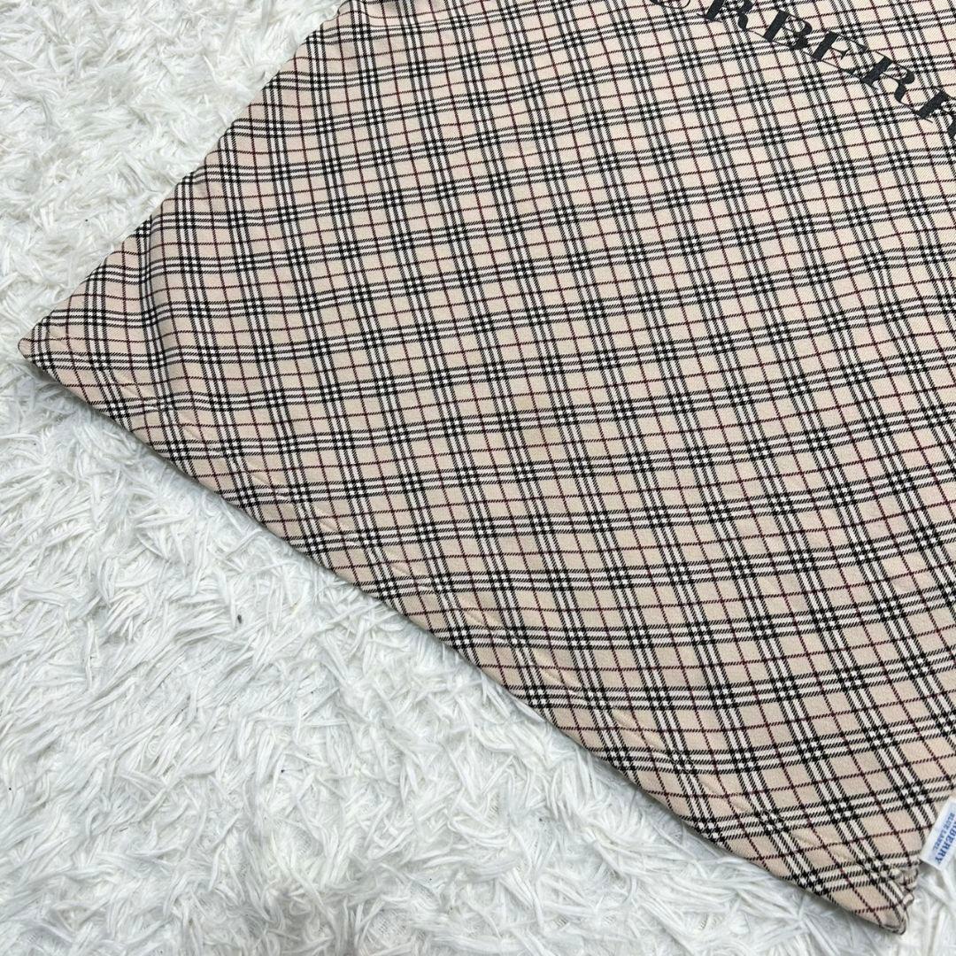 【美品】バーバリーブルーレーベル 半袖 カットソー ノバチェック ベージュ M