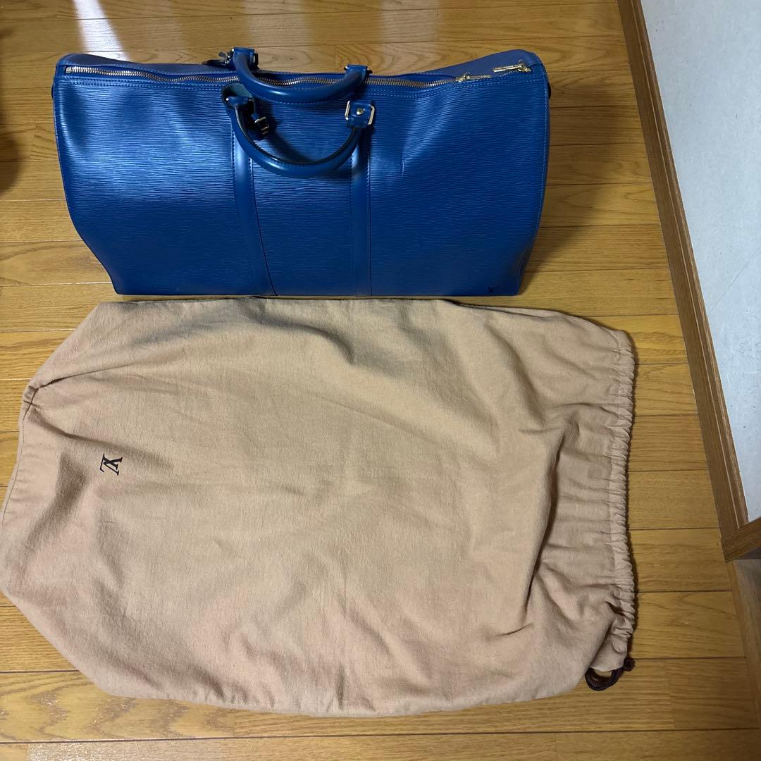 ルイヴィトン　エピレザー　 キーポル55 トレドブルー　 ユニセックス