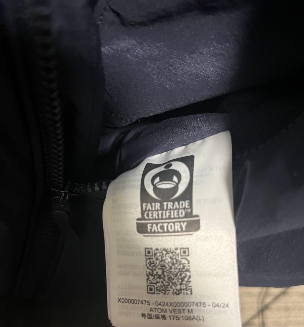 【スモール】ARC'TERYX アークテリクス Atom Vest