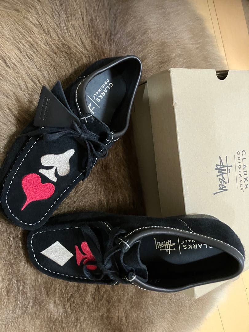 CLARKS ORIGINALS × STUSSY コラボ　ワラビーシューズ
