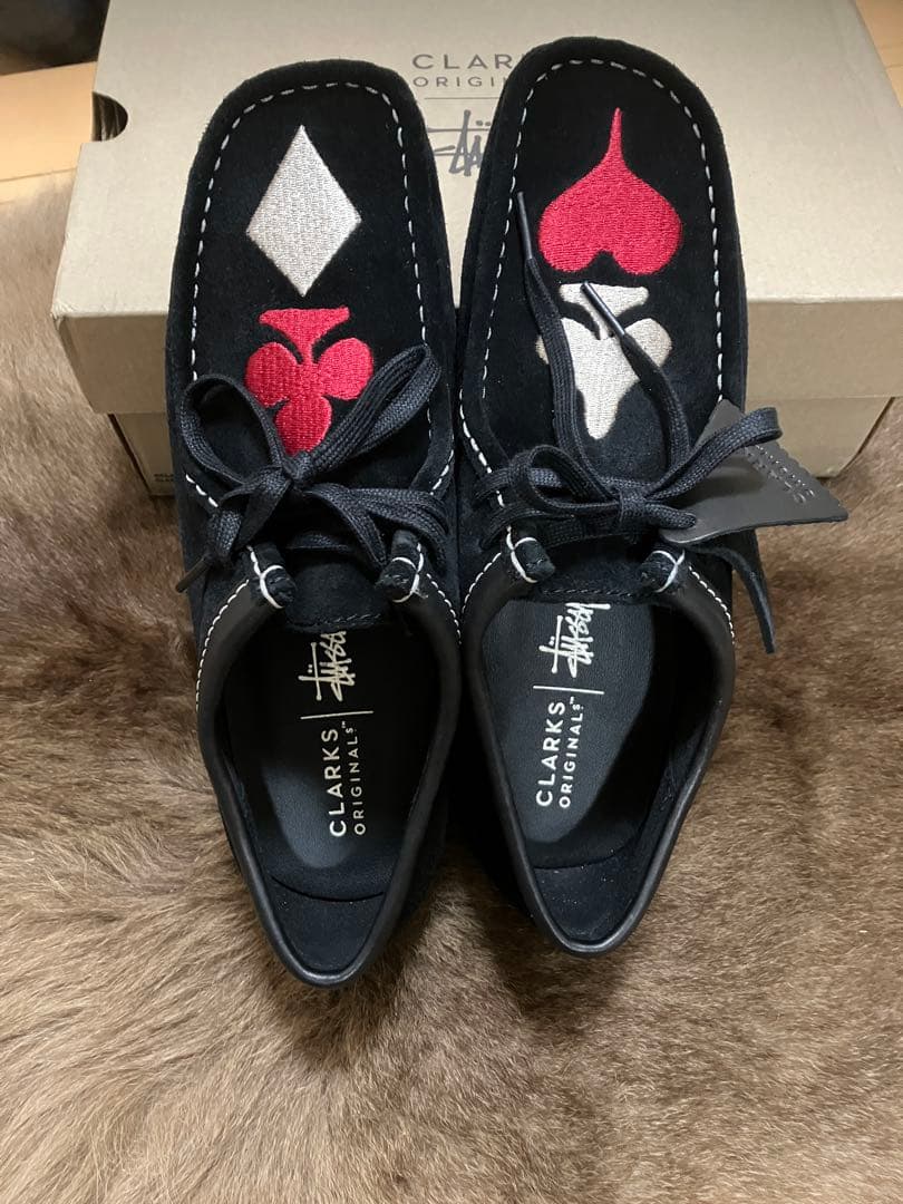 CLARKS ORIGINALS × STUSSY コラボ　ワラビーシューズ