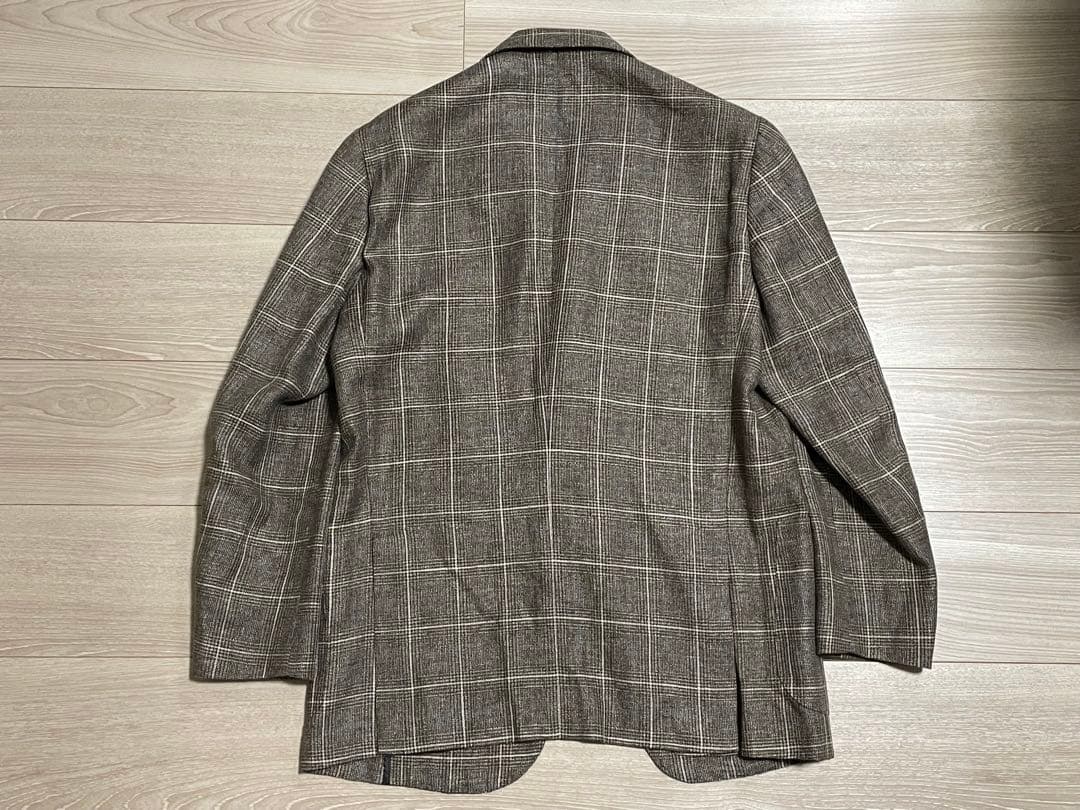 9*9様 ベルベスト Belvest ウールリネン テーラードジャケット 48美