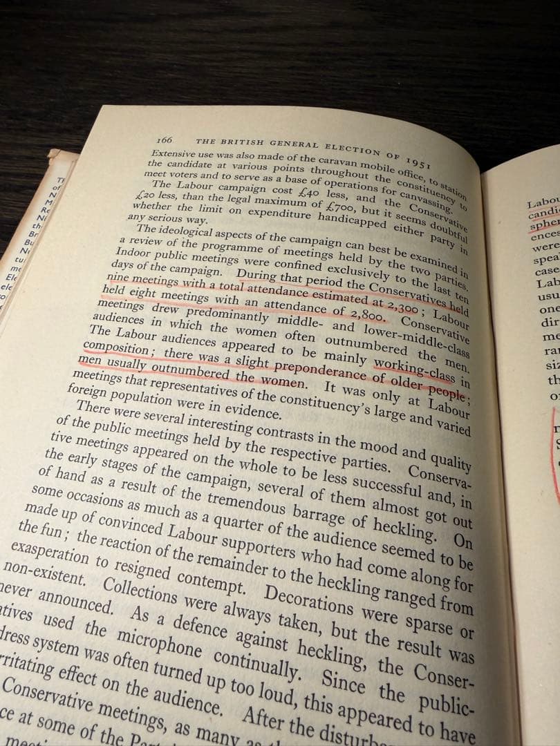 1952年 英国総選挙研究書 Butler 洋書 英国政治史
