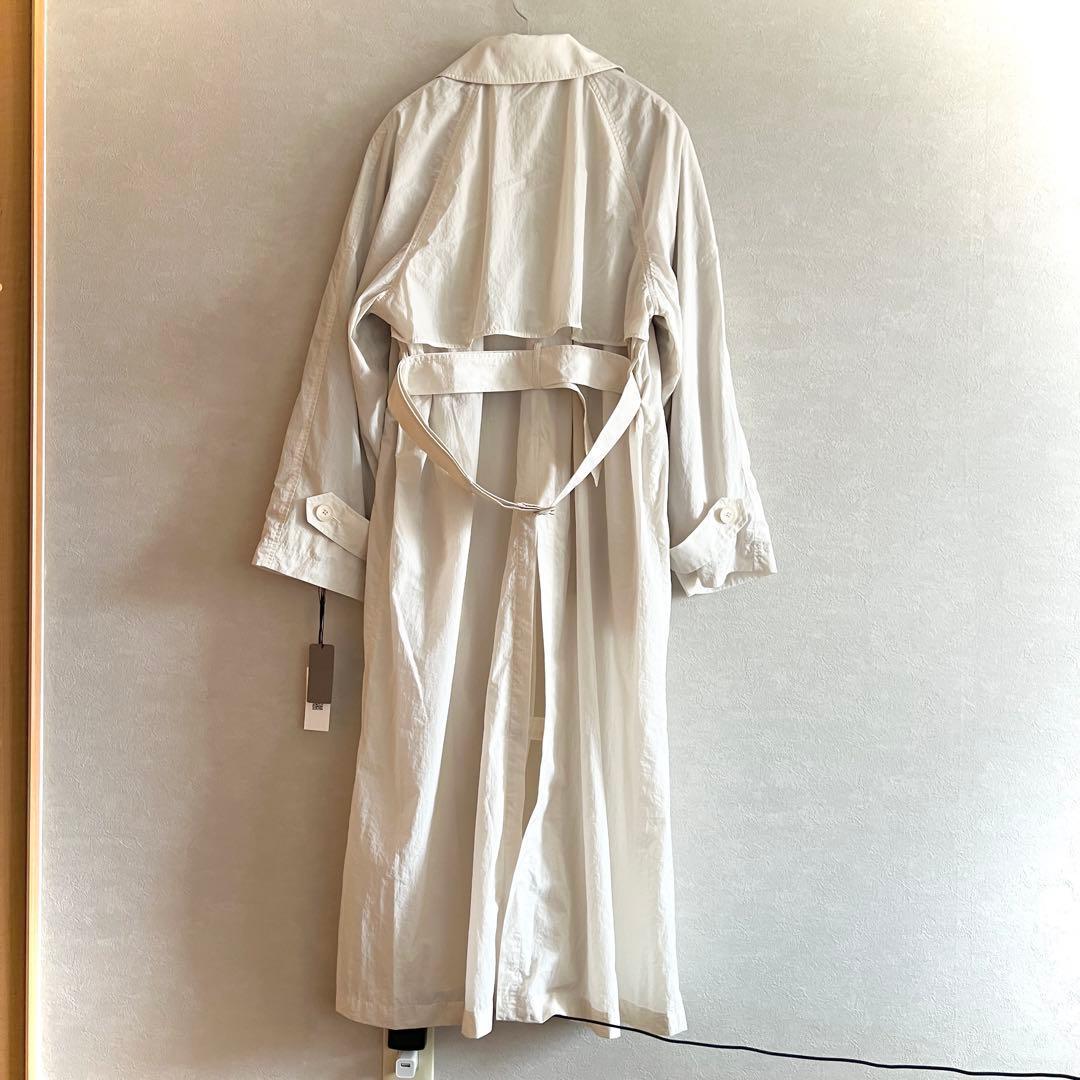 ［新品未使用］ESTNATION column ロングトレンチコート アイボリー
