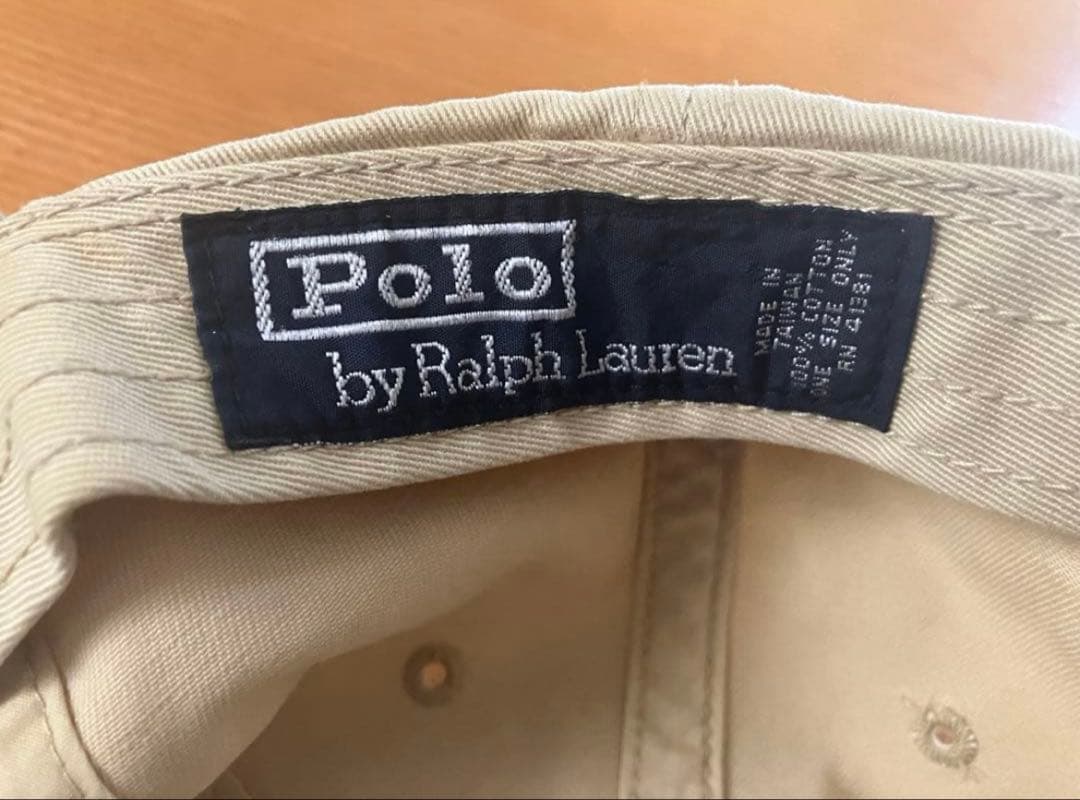 希少RALPH LAUREN ポニーロゴ　ツートーン　キャップ