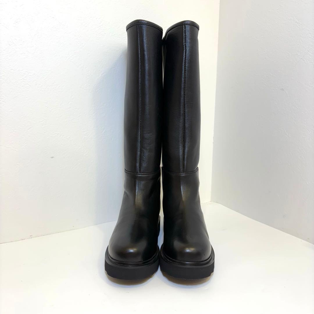今日まで価格‼️カミナンド ロングブーツ 黒 24.5cm