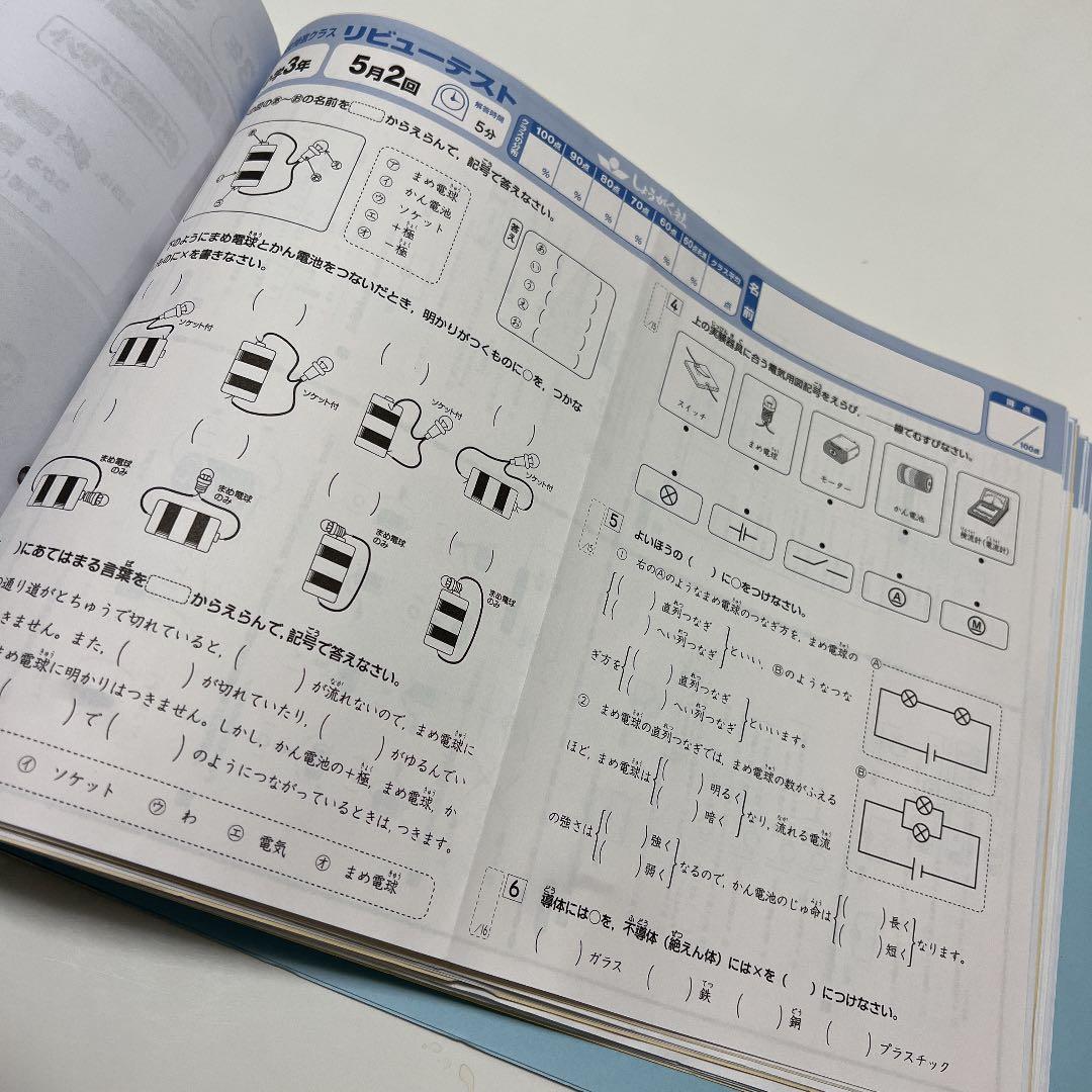奨学社　3年生　理科　リビューテスト