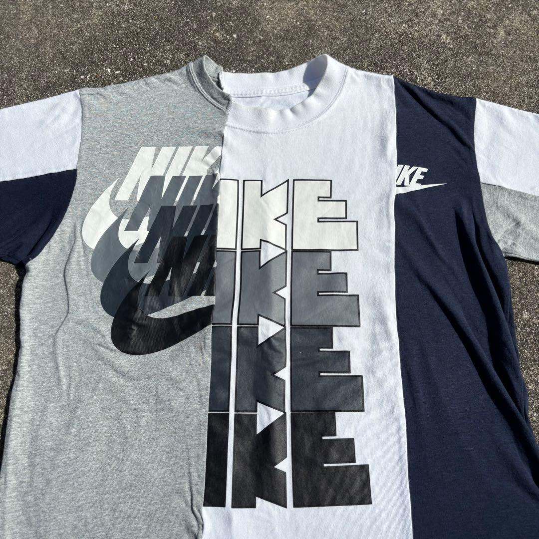 SACAI × NIKE 半袖 Tシャツ ビッグロゴ ゴツナイキ 再構築