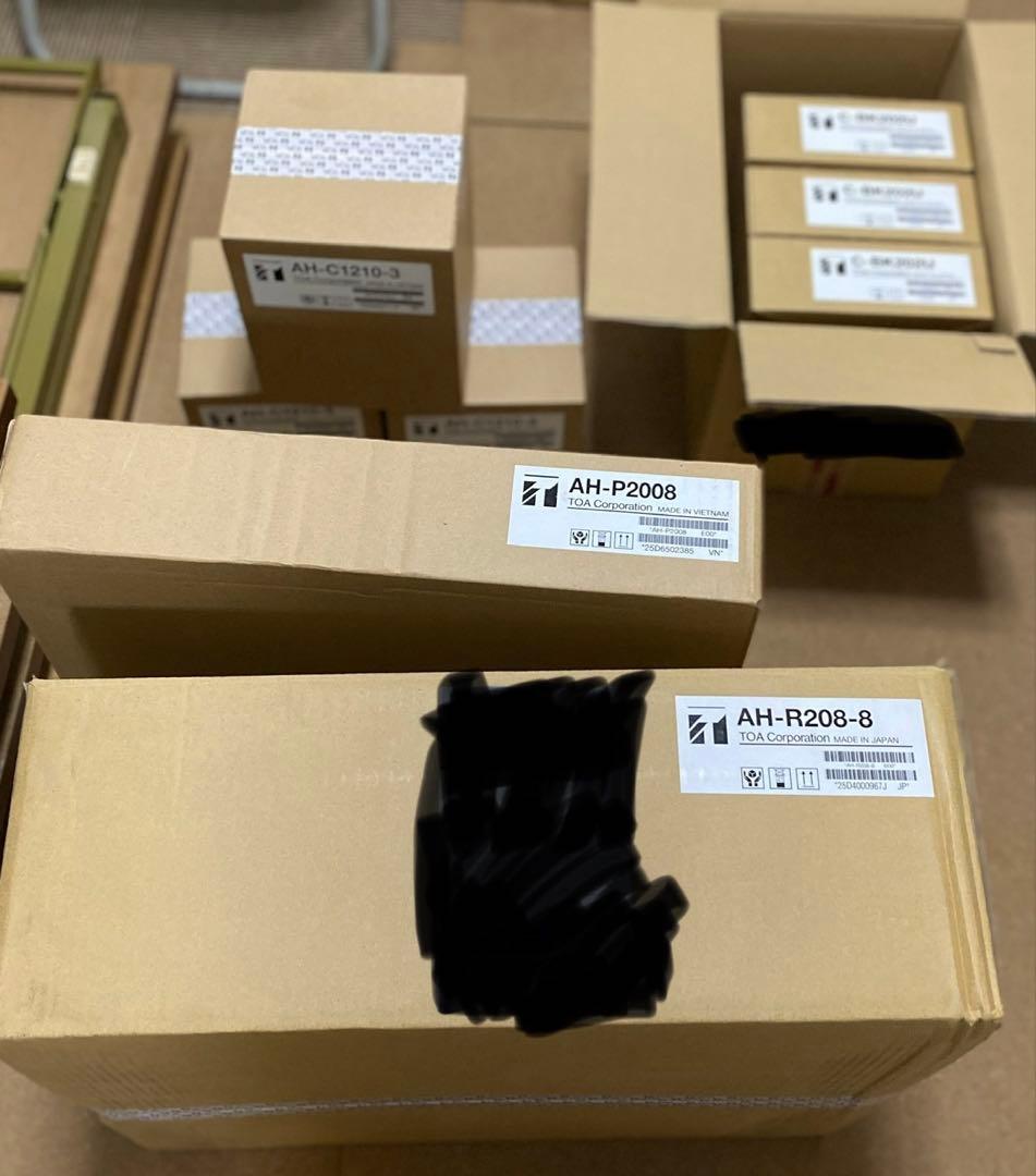 TOA ドームカメラ・固定台座・8TBレコーダー・8局対応ドライブユニットセット