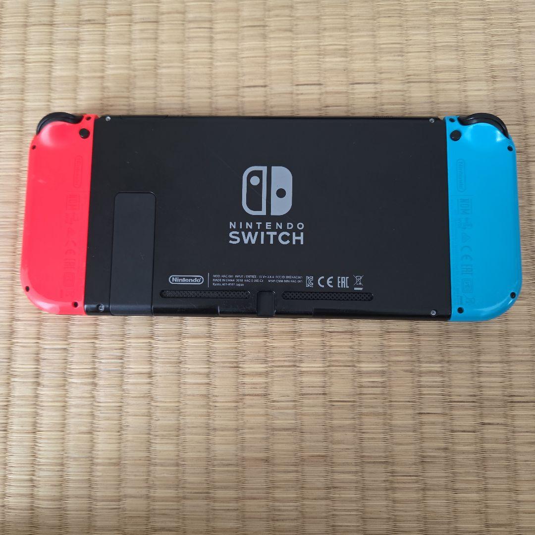 Nintendo Switch 青/赤 本体 + 付属品　ジャンク品　中古