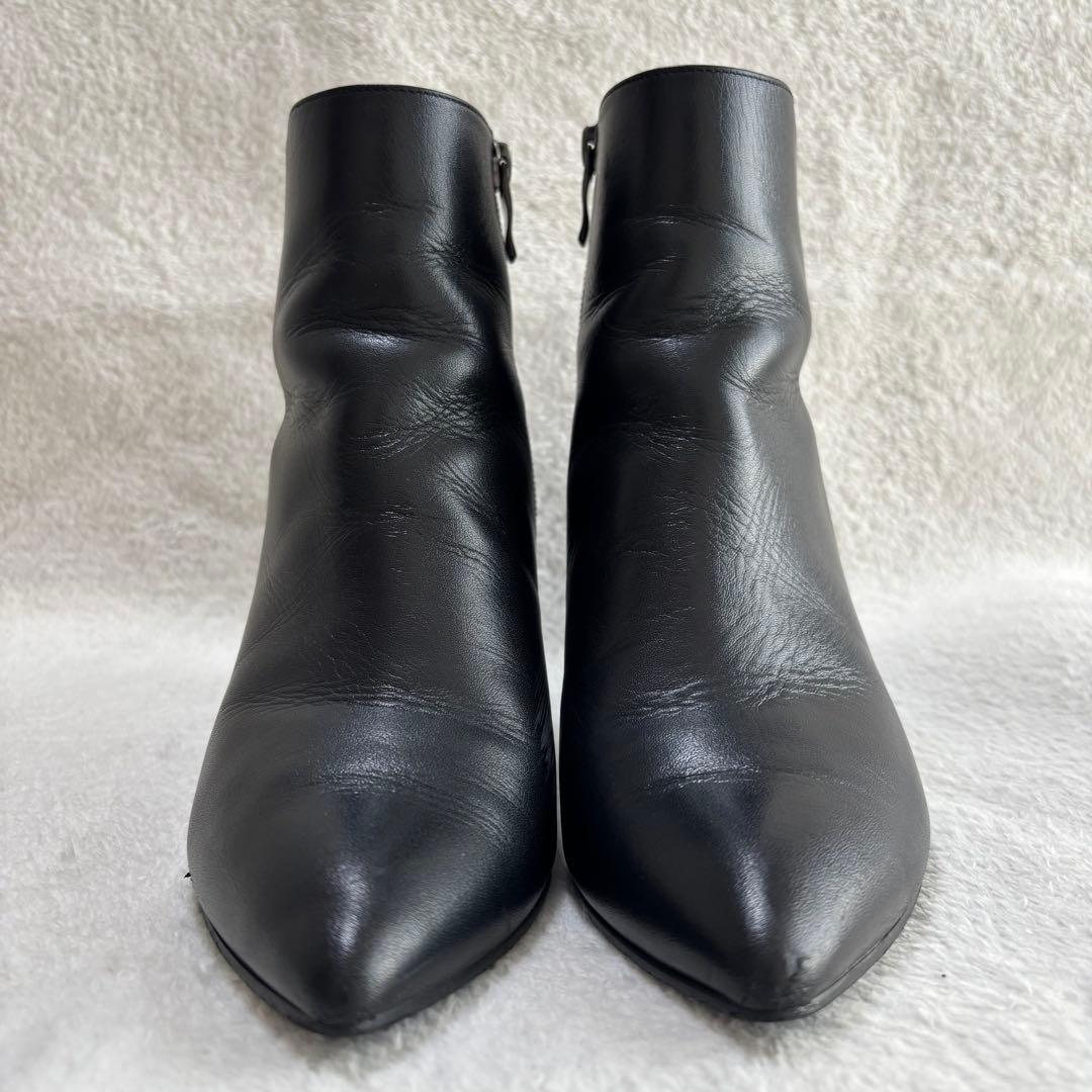 ✨️美品✨️ DIANA ダイアナ ブラック レザー ショートブーツ 23㎝ 黒