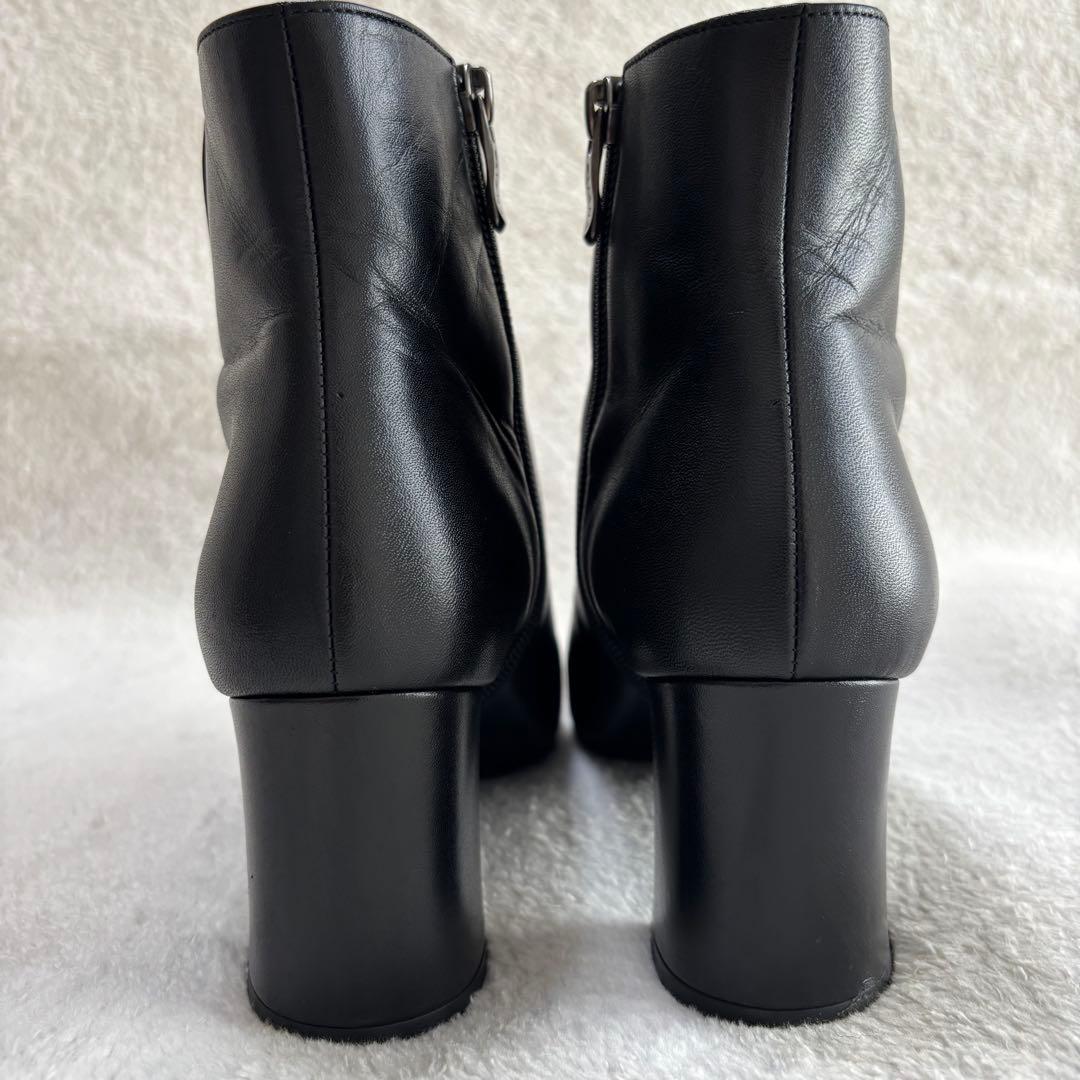 ✨️美品✨️ DIANA ダイアナ ブラック レザー ショートブーツ 23㎝ 黒