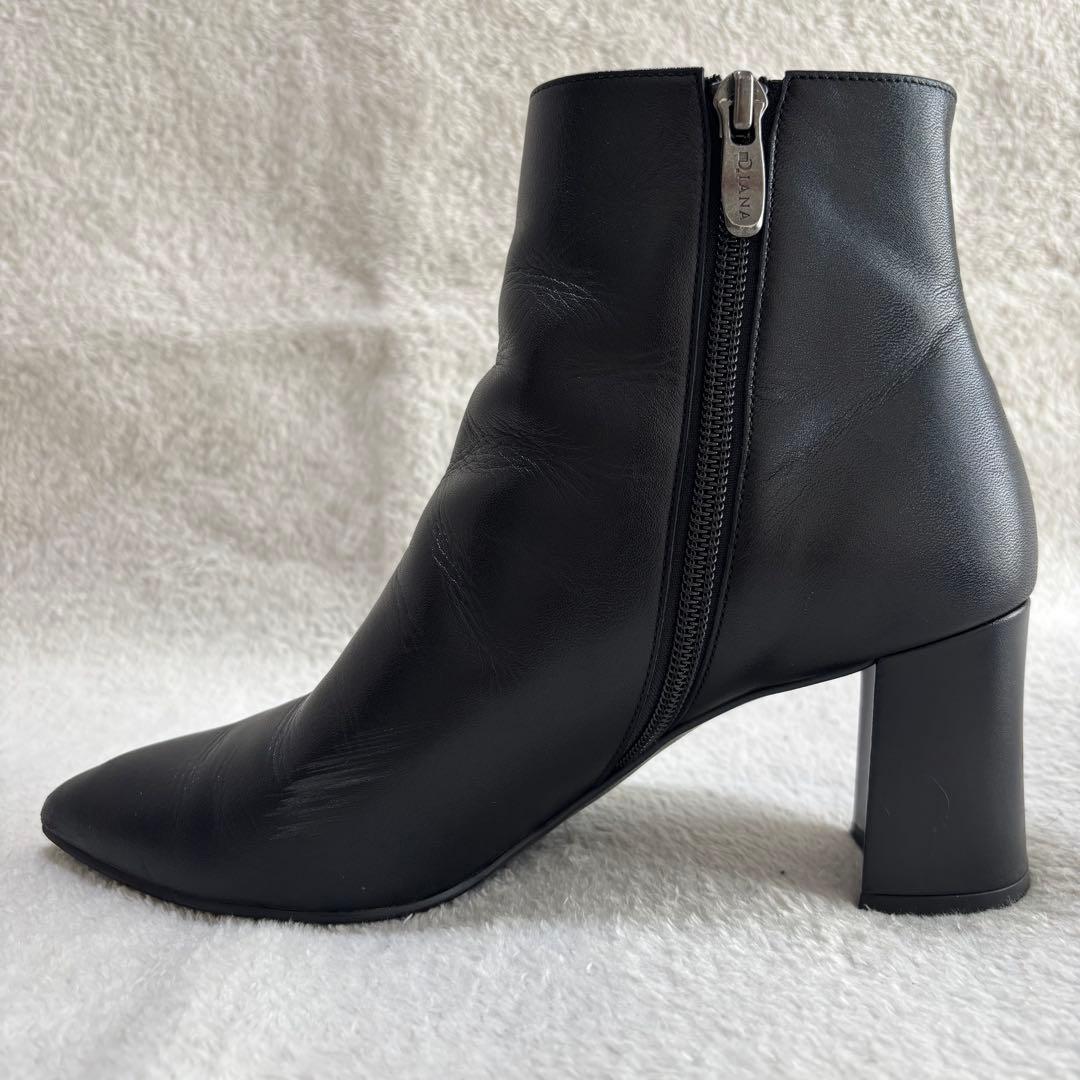 ✨️美品✨️ DIANA ダイアナ ブラック レザー ショートブーツ 23㎝ 黒
