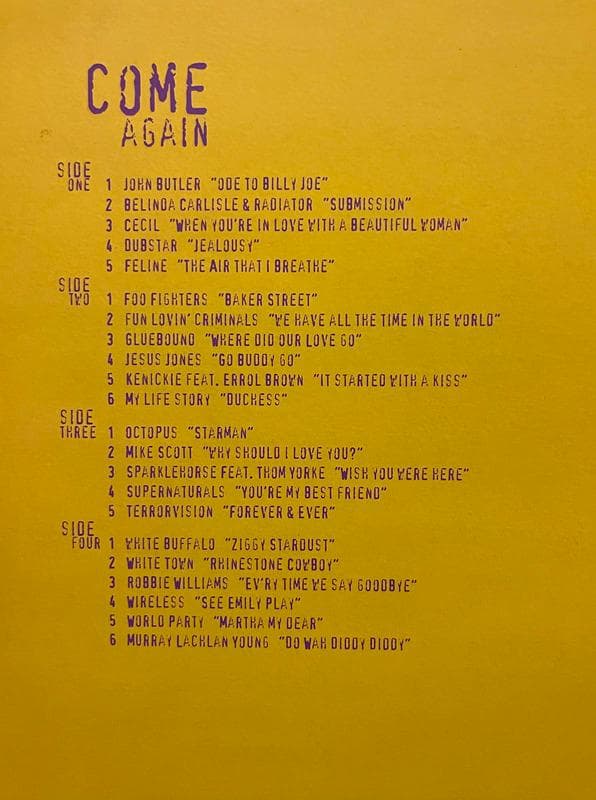 COME AGAIN オムニバス　2LP EMI100周年 LP レコード