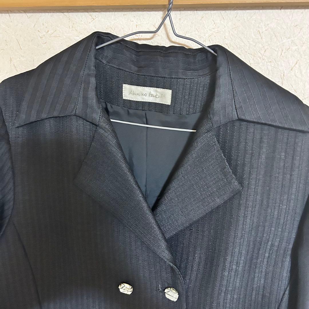 akihiko izukura 極美品✨シルク100% ブラック ロングコート