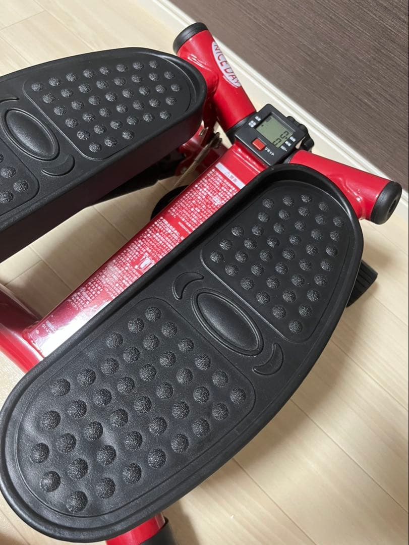 （美品）　NICE DAY エクササイズステッパー レッド