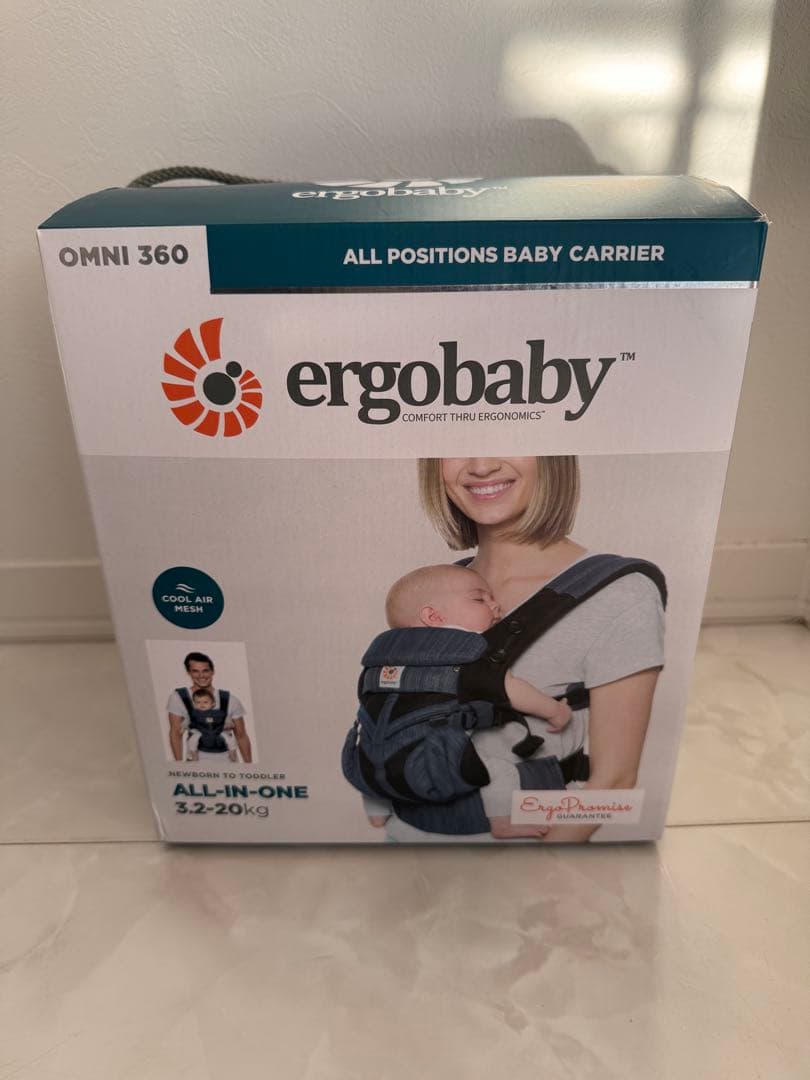 【極美品】正規品 エルゴベビー クールエア オムニ360 デニム 抱っこ紐