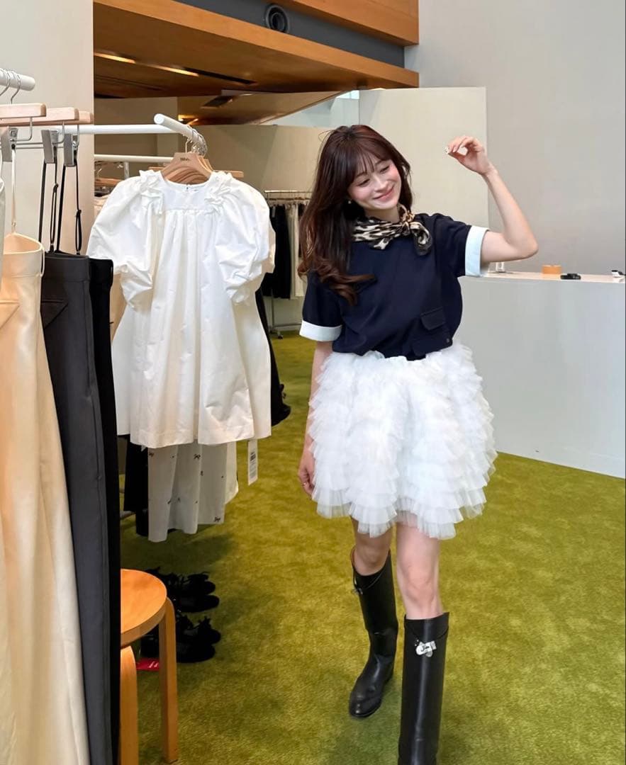 Bibiy. B. AVA TOP ビビィ トップス ネイビー　9/23まで