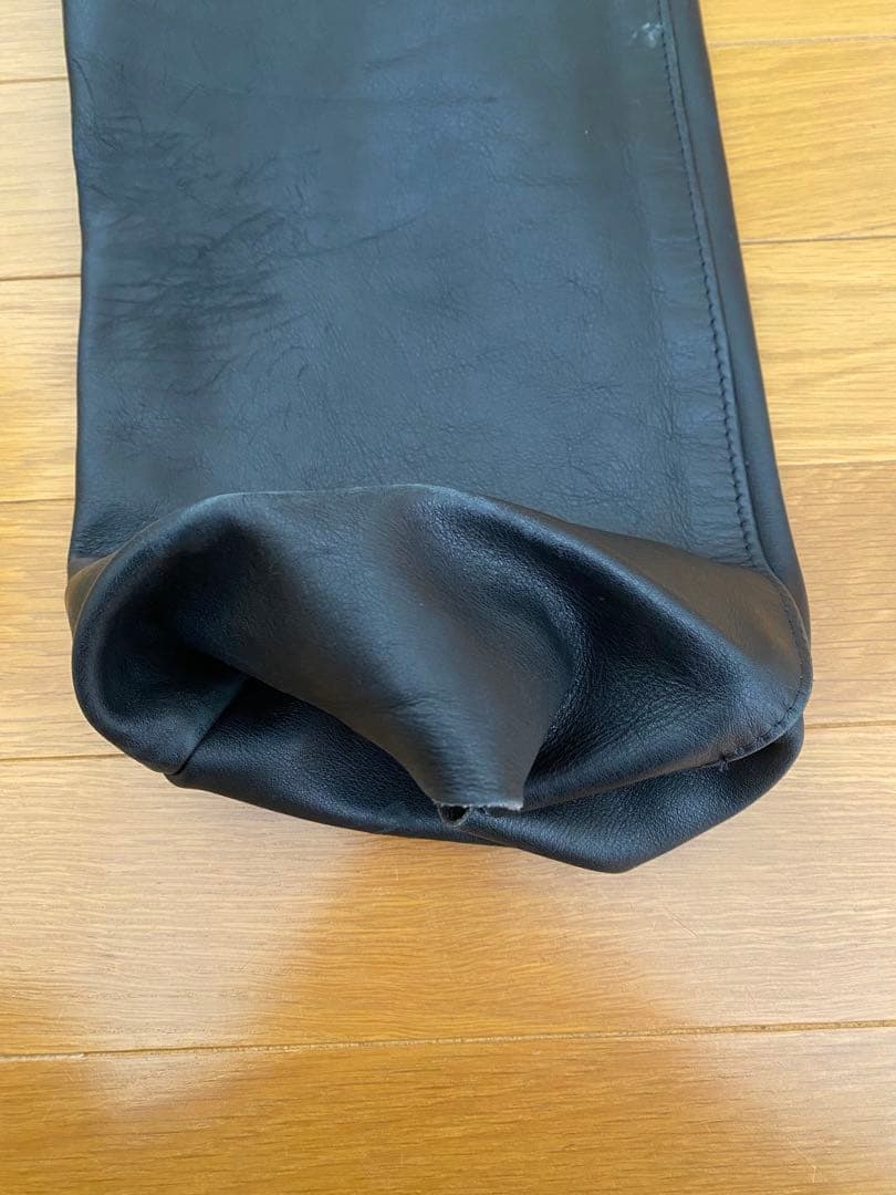 schott leather pants 黒 レザー　サイズ30