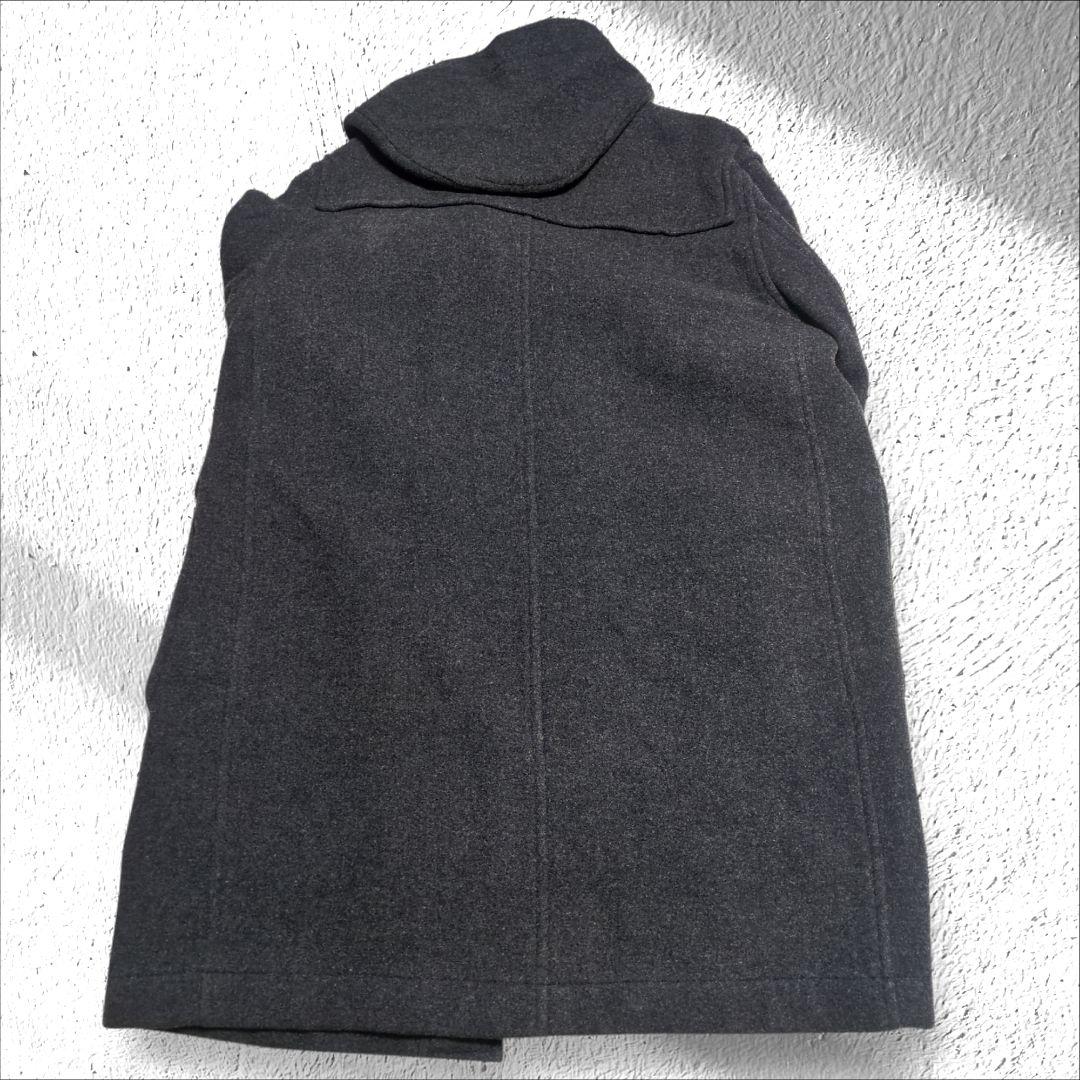 J.PRESS　ロングダッフルコート　LL　　グレー ワイドシルエット　チェック