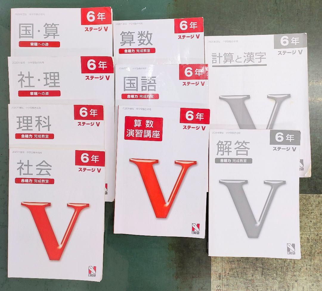 2020年度　日能研　６年生　中学受験対策テキストセット　国語　算数　理科　社会