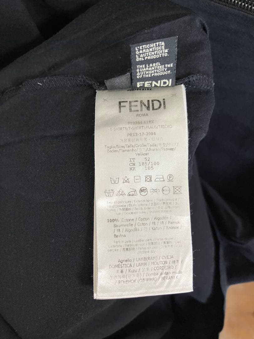 【希望価格にて販売します！】フェンディ　モンスターアイ　半袖Tシャツ　52