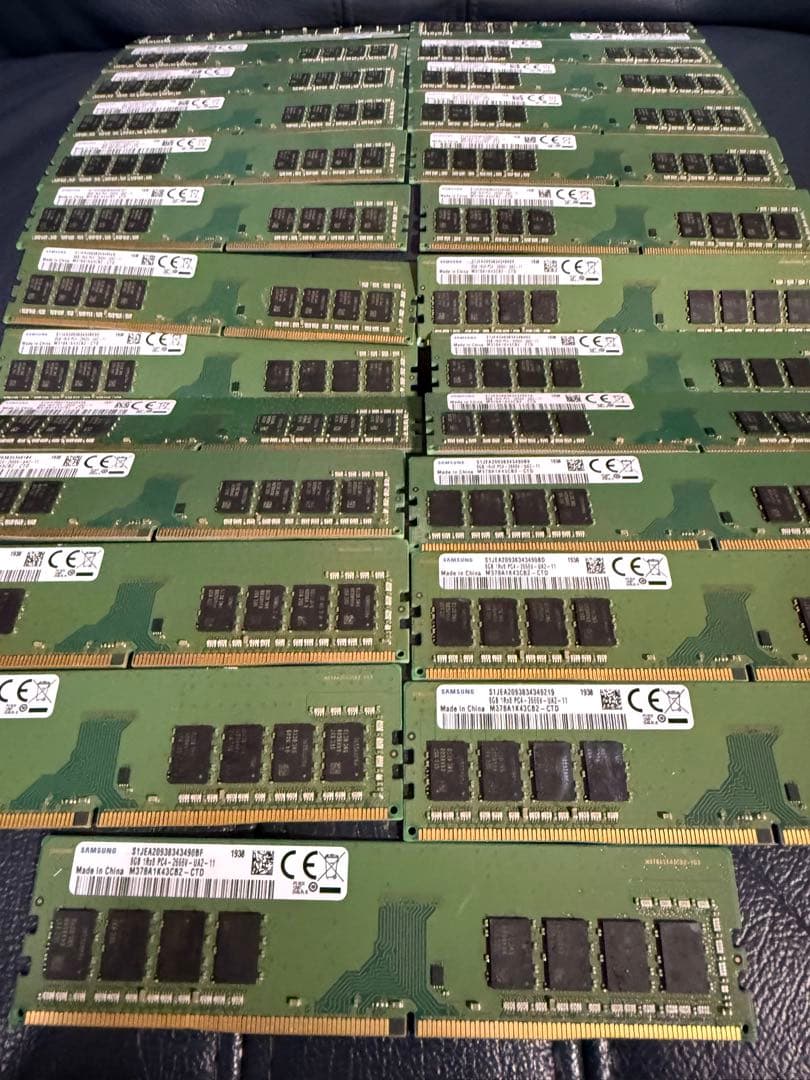 【大容量まとめ売り】SAMSUNG DDR4-2666 8GB × 25枚セット