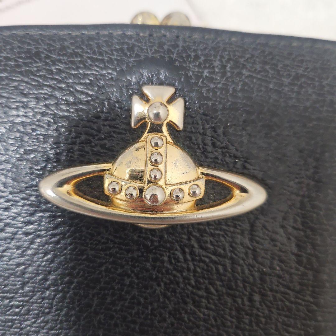 Vivienne Westwood ブラック二つ折り財布 箱付き