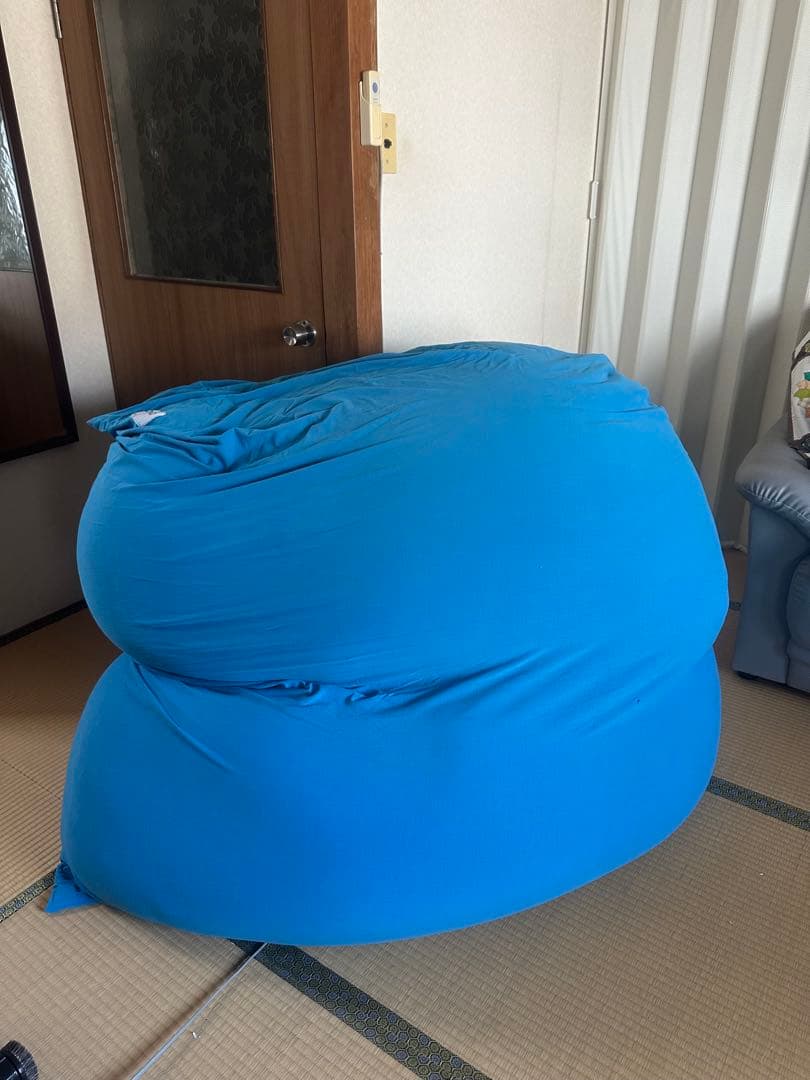 Yogibo ヨギボー ビーズクッション ブルー 大型 ソファ クッション
