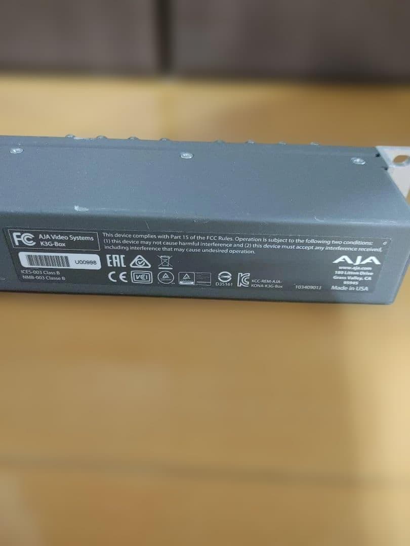 【希少・プロ仕様】AJA K3G-Box KONA 3G用ブレイクアウトボックス