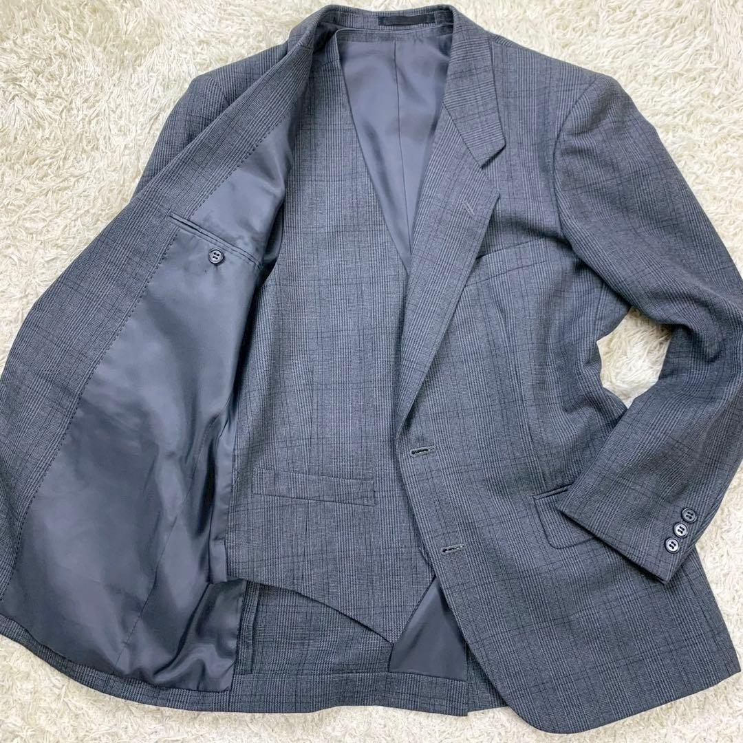 美品 TABURO 日本製 スーツ スリーピース グレンチェック ビジネス