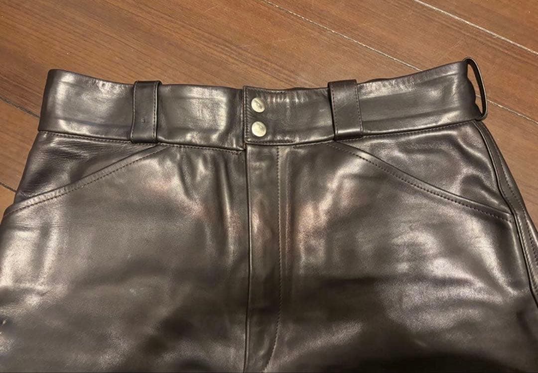 22AW comoli ホースレザー ライダーパンツ