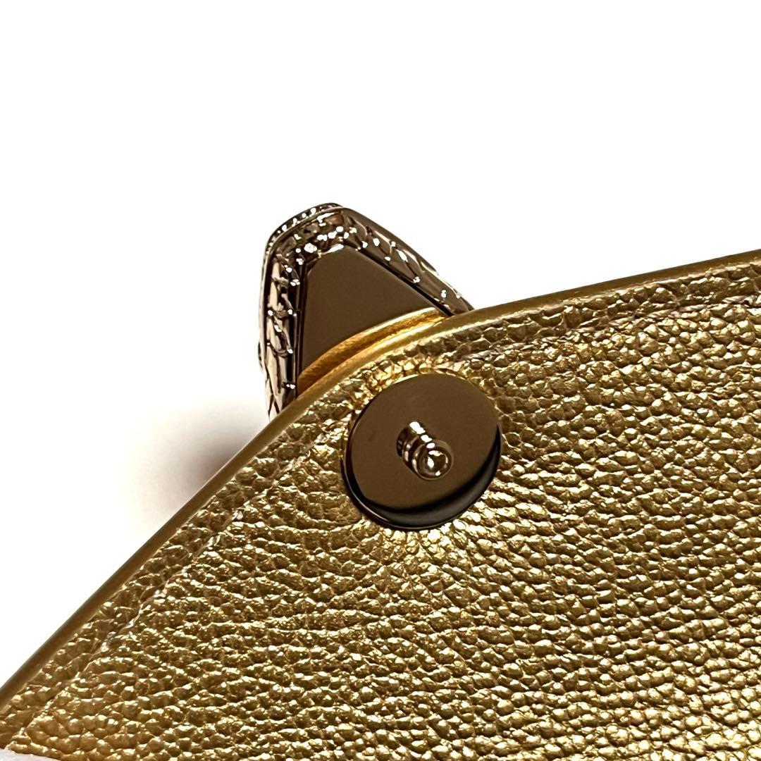 BVLGARI 三つ折り財布 セルペンティ フォーエバー ゴールド 美品 未使用