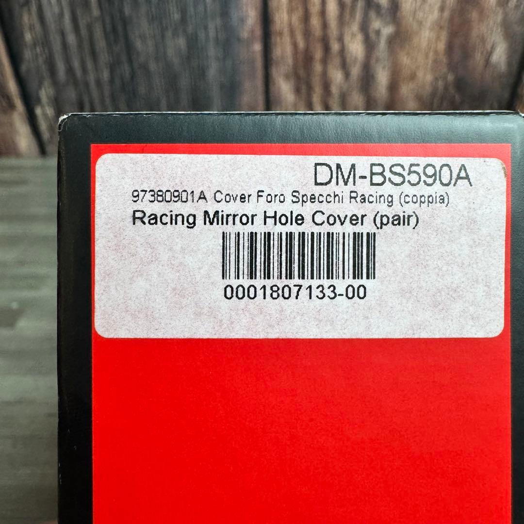 新品 DUCATI 純正 97380901A レーシングミラーホールカバー ペア
