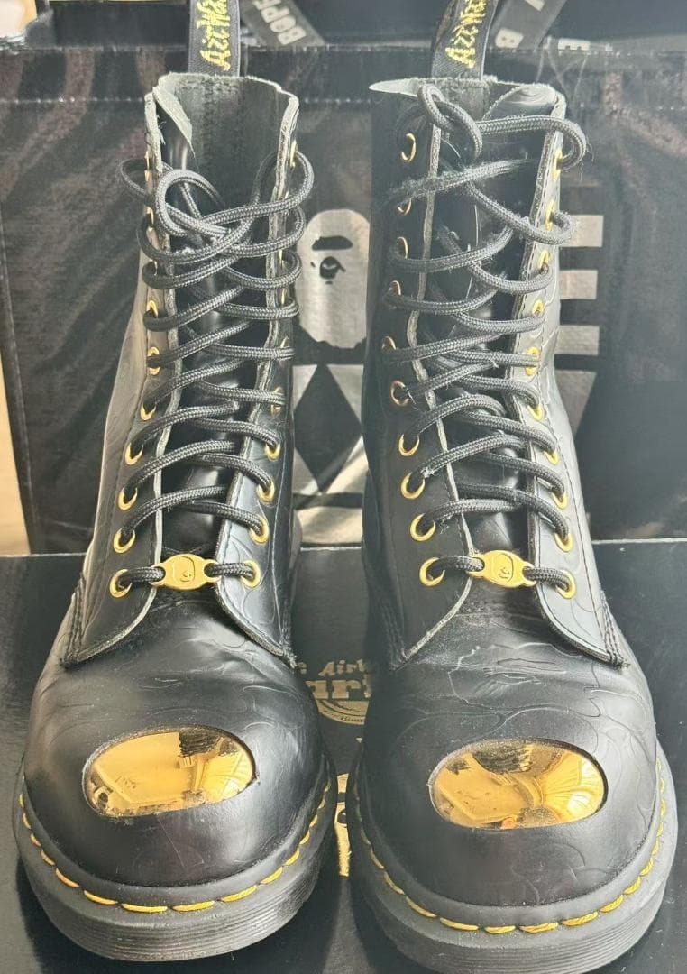BAPE X DR.MARTENSエイプドクターマーチン10ホール コラボブーツ