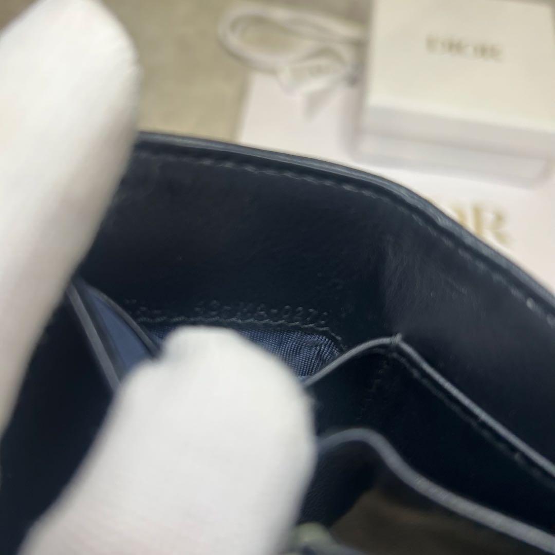 美品✨クリスチャンディオール ロゴ キャンバス 三つ折り財布