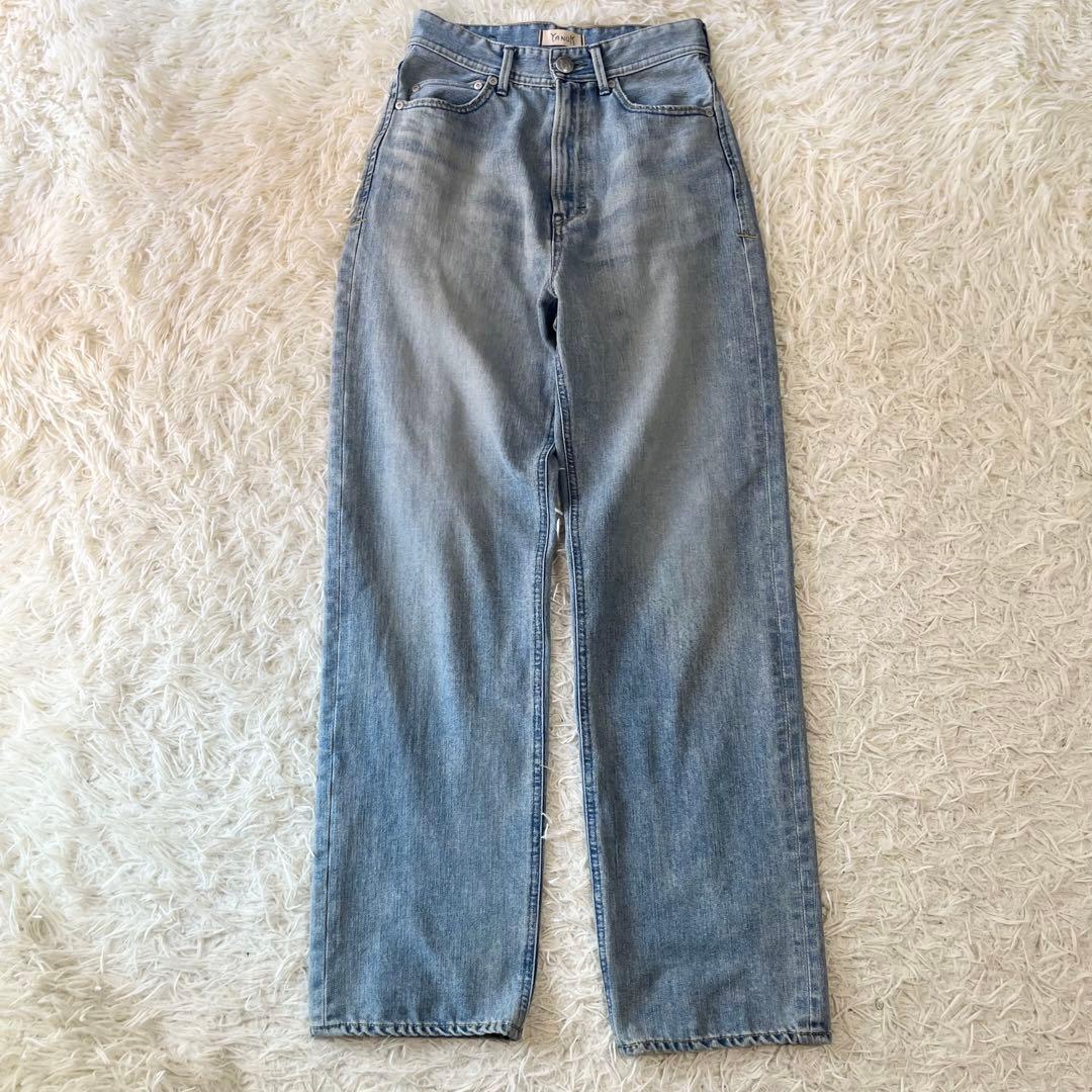YANUK ヤヌーク　ボーイズストレートデニムパンツ LEA レア　25
