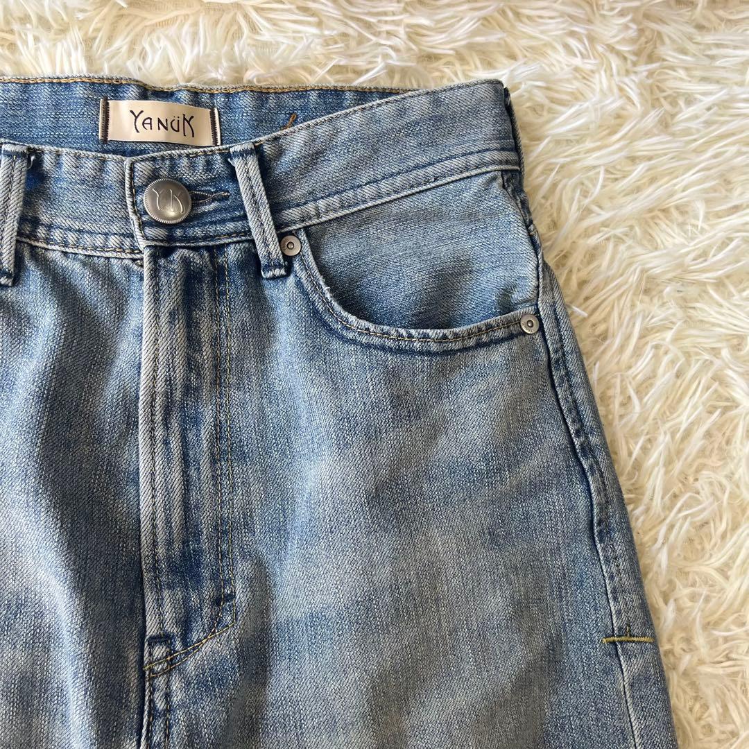 YANUK ヤヌーク　ボーイズストレートデニムパンツ LEA レア　25