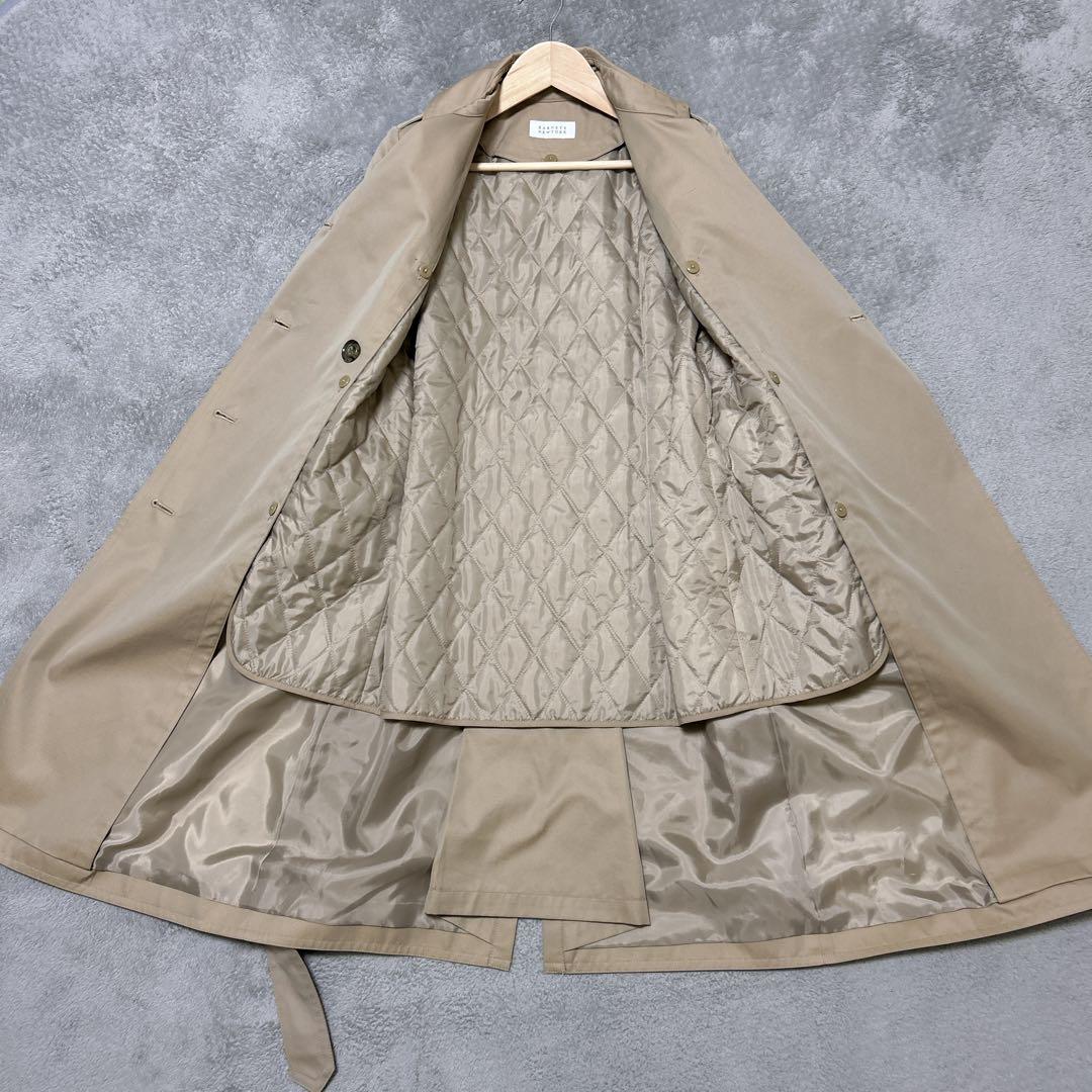BARNEYS NEWYORK ベージュレディースダブルトレンチコートサイズ36