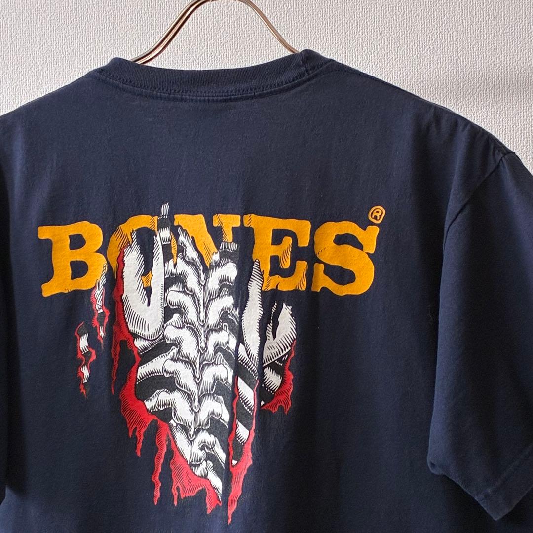 POWELL PERALTA パウエル \"BONES\" プリントTシャツ L