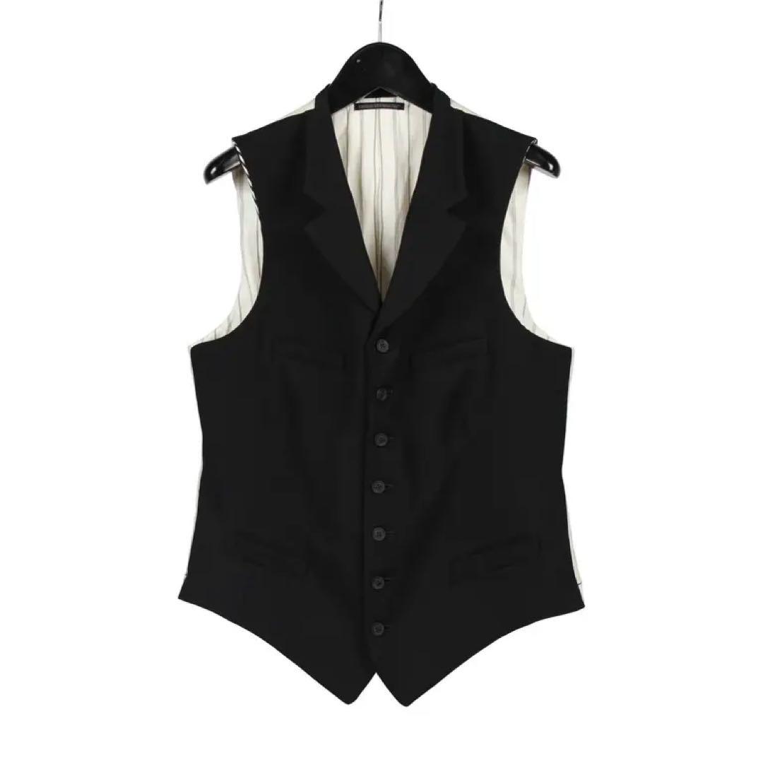 ヨウジヤマモト2024AW LOOK8ストライプベストyohjiyamamoto