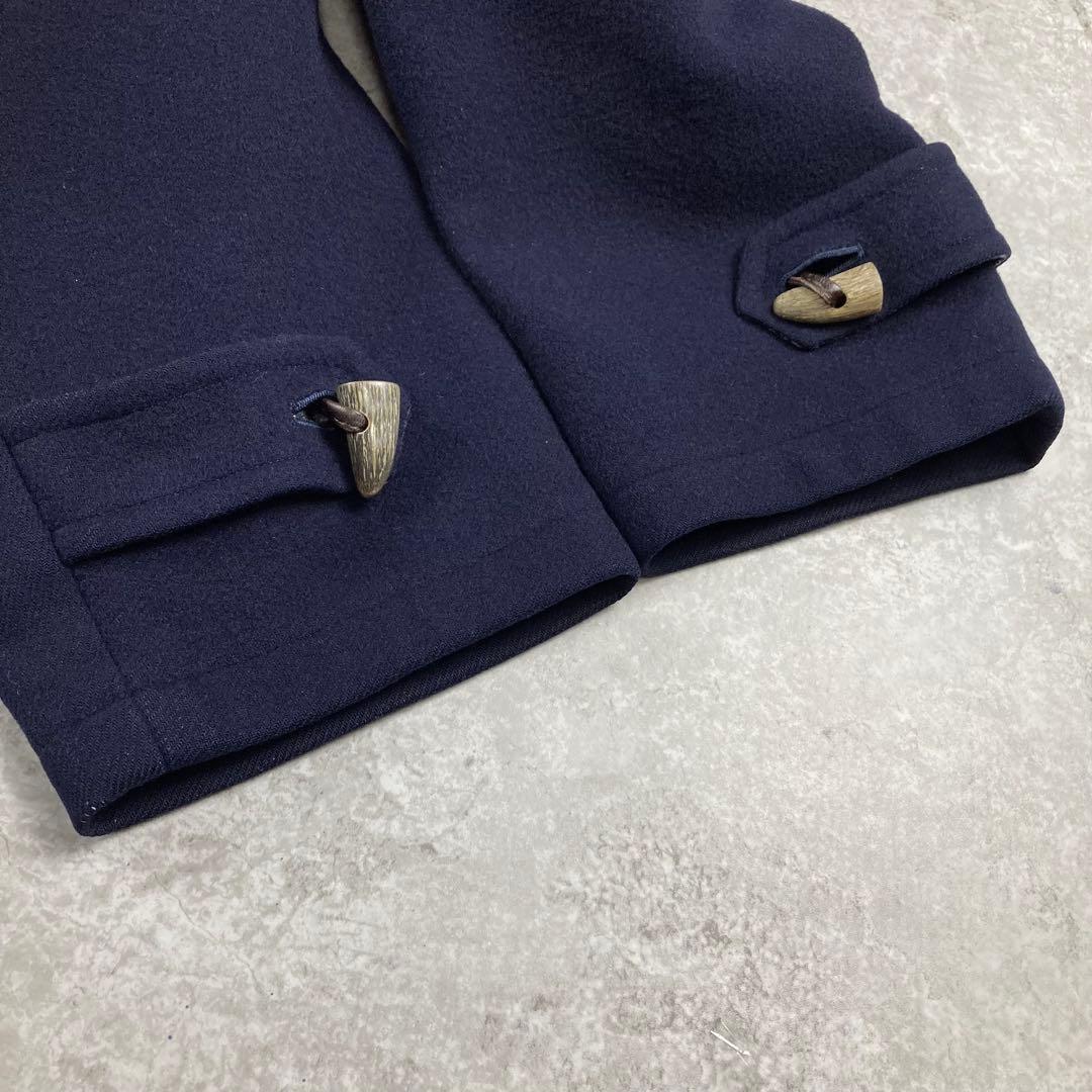BURBERRY バーバリーロンドン　ダッフルコート　L カシミヤ混　ネイビー