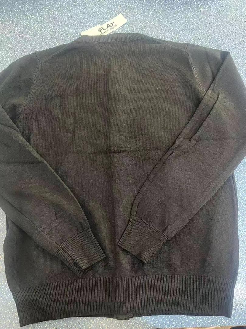 PLAY COMME des GARCONS カーディガンM-XL 黑#40