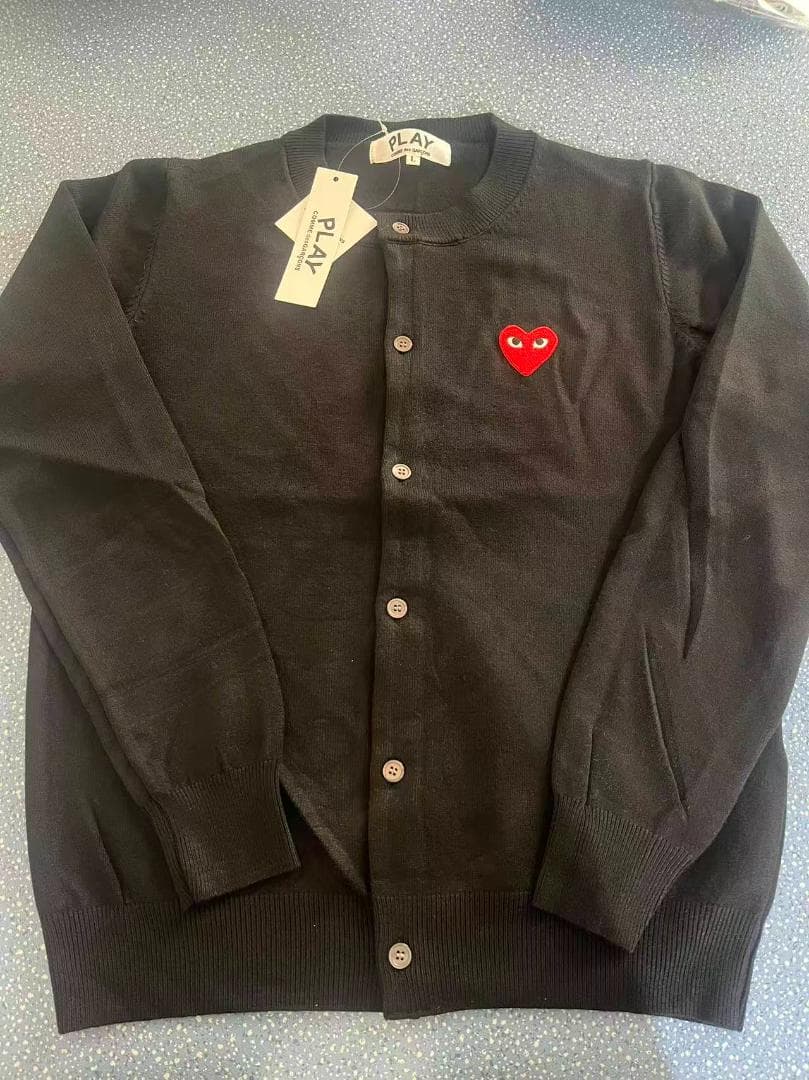 PLAY COMME des GARCONS カーディガンM-XL 黑#40
