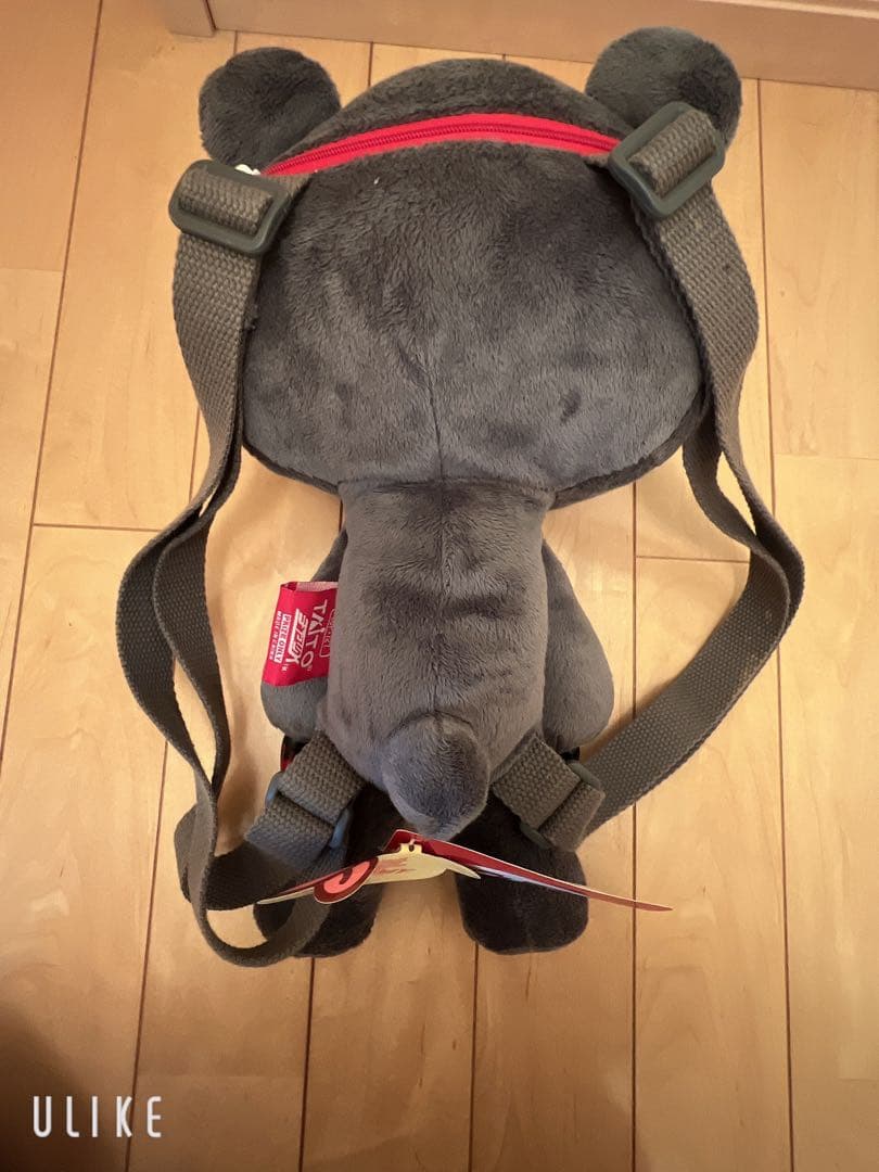 グルーミーぬいぐるみバックのグレー